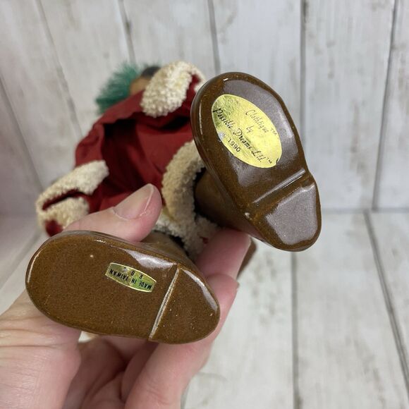 Vtg Possible Dreams Clothtiques Santa Claus 1990 Tree Sack Of Toys W/Box - Picture 8 of 8